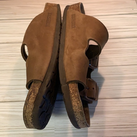 Birkenstock Arizona Brown Strap Sandals Sz 40 9 - Picture 5 of 9